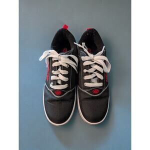 Black Red Boys Youth Size 7 Heelys Skate Single Wheel Shoes Sneakers Pro-20